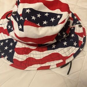 STOLEN FROM FRIEND Men's American Flag UPF 40 Bucket Hat